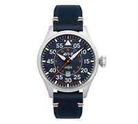 AVI-8 Mens 46mm Hawker Hurricane Clowes Automatic Acklington Pilot Watch with Genuine Leather Strap AV-4097-02