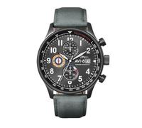 AVI-8 Men Analogue Chronograph Watch with Leather Strap AV-4011-0D
