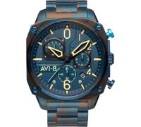 AVI-8 Watch Hawker Hunter Retrograde Chronograph Air Camo - Blue AV-126