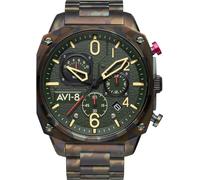 AVI-8 Watch Hawker Hunter Retrograde Chronograph Ground Camo - Green AV-125