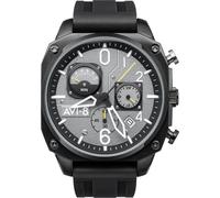 AVI-8 Watch Hawker Hunter Retrograde Chronograph Tactical Black D - Silver AV-109