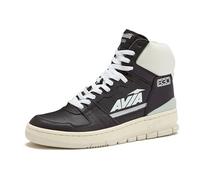 Avia 830 Men’s Basketball Shoes, Retro Sneakers for Indoor or Outdoor, Street or Court- Black/White/Silver Grey, 10 Medium