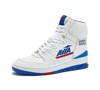 Avia 830 Men's Basketball Shoes, Retro High Top Sneakers for Men Indoor or Outdoor, Street or Court Size 7 to 16, White/Navy Blue/Red, 16.5 Women/15 Men