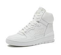 Avia 830 Men's Basketball Shoes, Retro High Top Sneakers for Men Indoor or Outdoor, Street or Court - White, 7.5 Medium