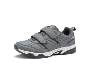 Avia Avi-Union II Strap Non Slip Shoes for Men, Hook and Loop Mens Walking Shoes with Memory Foam, Comfort Restaurant and Diabetic Shoes for Men - Black Wide or Extra Wide Width Safety Footwear, Steel