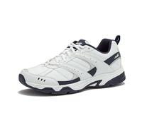 Avia Avi-Verge Mens Sneakers - Cross Trainer Mens Tennis Shoes, Pickleball or Walking Shoes for Men, Medium or Extra Wide Width Court Shoes Size 7 to 16, White/True Navy, 7.5 Wide