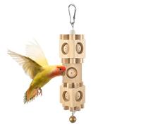 Avian Bite Exerciser, Interactive Gnawing Amusement Kit, Enrichment with Hanging Elements, Authentic Fiber Play Module, Entertainer with Modern Style, Home Fixture for Conure Cockatiel
