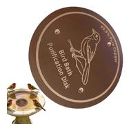 Avian Drinking Copper Disc, Universal Safe Purifying Tray with Point Holder, Purifier Disc for Bathroom, Patio, Observation, Garden, Park, Outdoor, Balcony, Fountain, Hummingbird, and