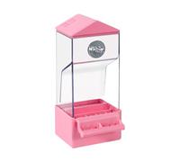 Avian Feeding Box - Clear Grain Dispenser Housing for Reduction | Spill Guard Assembly Allowing Easy Monitoring Refill Access for Sparrows, Robins, Finch and Songbirds