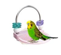 Avian Perch Toy - Standing Climbing for Birds | 3D Printing with Stainless Steel Material, Chewing Exercise Accessory, Lovebird Parakeet Training Play, Exploring Cage Decor, Lightweight 70 g Compact