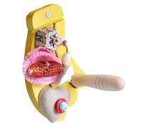 Avian Perching Stick, Curved Chew Toy, Colorful Enrichment | Engaging Boredom Relief Solution Promoting Playful Sneaking Behavior Sustainable Habitat Adding, Species