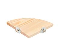 Avian Play Ledge - Bite Resistant Board, Enclosure Pause Shelf | Untreated Beech Comfort Landing Square, Swing Jump Nap Entertainment Stage Structure System with Feathered Pet Housing