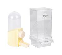 Avian Thirst - Leak Guard Beverage Container, Feathered Companion Hydration Station, Cage Mount Supply Fixture, Nourishment Device | Clear Drinking Vessel Crafted with Flow Spou