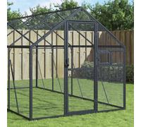 Aviary Anthracite Aluminium 1.79x8x1.85m Galvanised Wire Mesh Lockable Door Pet