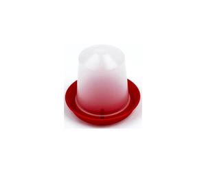 Aviary Drinker Red/transparent 1 Litre 16.5x15cm