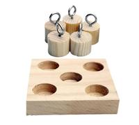 Aviary Enrichment Game - Lightweight 50 g, Antinoia Block, Intelligent Foraging Tool | Conure Finch Macaw Problem Solving Intelligence Growth Grinding De