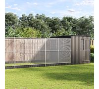 Aviary Outdoor Large Galvanised Steel Enclosure Silver/Anthracite 911x303x216cm