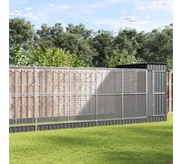 Aviary Silver Anthracite Galvanised Steel 623x203x216cm Outdoor Enclosure -Lock