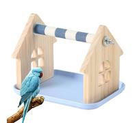 Aviary Stand - Feathered Support, Five Part Activity Centre For Mental Stimulation, Wooden Structure With Collection Tray, Pet Accessory, Entertainment Tower For Claw Conditioning, Exercise