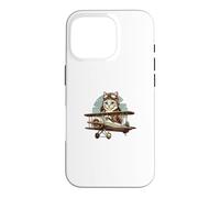 Aviation Airplane Cat Sweet Cat Stuff Casual Kitty Graphic Case for iPhone 16 Pro