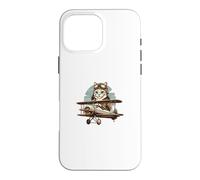 Aviation Airplane Cat Sweet Cat Stuff Casual Kitty Graphic Case for iPhone 16 Pro Max