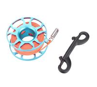 Aviation Aluminum Finger Reel Clip Scuba Diving TECH Spool 30M LINE for Divers (Blue)