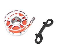Aviation Aluminum Finger Reel Clip Scuba Diving TECH Spool 30M LINE for Divers (Grey)