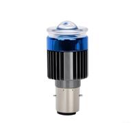 Aviation Aluminum LED Headlight H4 BA20D Red Blue(Blue BA20D) | Enhanced night visibility, focused spot beam, safe driving, H4 BA20D compatible, red blue for demon eye