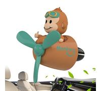 Aviation Animal Perfume Charm - Climate Outlet Spinner, Botanical Freshener, Cabin Styling Figure | PE Tablet Infused Odor Neutralizing Mechanism, Lightweight Interior Scent Display Idea