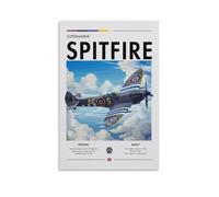 Aviation Art Plane Fighter Art Poster Spitfire 1 Art Poster Canvas Painting Decor Wall Print Photo Home Modern Decorative Posters 16x24inch(40x60cm)
