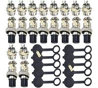 Aviation Connector 3 Pin, Ltsstoreuk 20Pcs GX12 GX12-3 3P 12MM Thread Male Female Wire Panel Metal Connector Plug 5A Circular Aviation Chassis Mount Socket with 10Pcs Aviation Caps