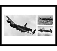 Aviation Framed Lancaster Bomber Montage Photo Memorabilia