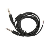 Aviation Headset Replacement Cable, 6.6ft General Aircraft Headphone Adapter DIY Cable for David Clark AVCOMM Pilot Dual GA Plug Aviation Headphone