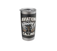 Aviation is Not A Hobby It's A Calling Pilot Stainless Steel Insulated Tumbler