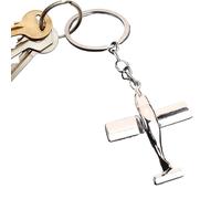 Aviation Keychain | 3D Airplane Model Key Ring - 3D Model Keyfob Keyring for Pilot Flying Aviation Enthusiast Birthday Christmas Graduation Backpack Accessory