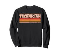 Aviation Maintenance Technician Retro Sunrise Sweatshirt