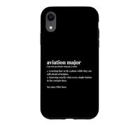 Aviation Major Dictionary Definition Aerospace Student Case for iPhone XR