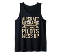 Aviation Mechanic Quote Aircraft Technician Maintenance Tank Top