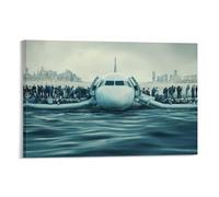 Aviation Movie Captain Sully Miracle on The Hudson Poster Decorative Painting Canvas Wall Posters And Art Picture Print Modern Family Bedroom Decor Posters 16x24inch(40x60cm)