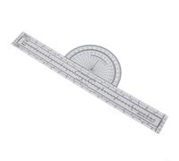 Aviation Navigation Plotter Fixed Grid Ruler 1:250k 1:500k 1:1M Scales - Long-Lasting Transparent Flight Planning Tool for Student Pilots & Instructors