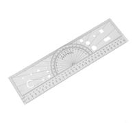 Aviation Navigation Plotter, Professional Pilot Route Planning Tool with Clear Printed Scales, Made of for Durable Plastic for Civil Aviation Training and