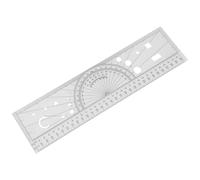 Aviation Navigation Plotter Ruler for Pilots - Portable Vector Route Planning Tool, 31.7 cm x 8.5 cm Transparent Plastic Flight Planning Aid