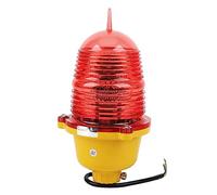 Aviation Obstruction Light Super Bright LED Warning Beacon Lamp Weatherproof Impact Resistant for Marine Boat and Tower Crane PC Material Red 5KM Visible Distance (AC220V Constant On)