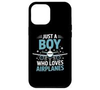 Aviation Passion Just A Boy Who Loves Airplanes Young Pilots Case for iPhone 12 Pro Max
