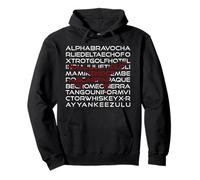 Aviation Phonetic Alphabet Pilot Airplane Cadet Pullover Hoodie
