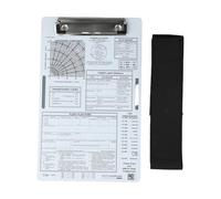 Aviation Pilot Knee Board, Aluminum Pilot Knee Boards Clipboard With Metal Clip & Elastic Strap For Recording Flight Data In IFR VFR Training