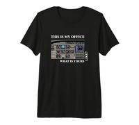 Aviation Pilot T-Shirt - Cessna 172 Cockpit Premium T-Shirt