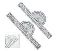 Aviation Plotter, Fixed Grid Flight Navigation Ruler with 1:250k/500k/1M Scales for Flight Planning, Student Pilot Training and Search Rescue Operations, Plastic