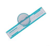 Aviation Plotter for Flight Navigation - Slide Rule with Rotating Azimuth Scale, 315mm Pilot Ruler for Student Pilots, Fuel & Wind Calcula