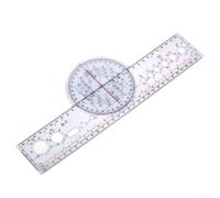 Aviation Plotter Rotary Tool for Flight Planning - Accurate Navigation Ruler for WAC Charts - 12.5 Inch Transparent Plastic X-8/X-7 Model(X-7)